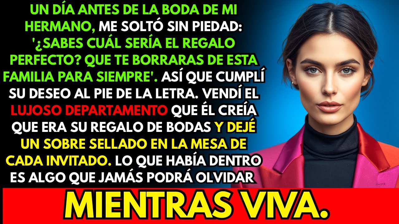Mi Hermana dijo: El Mejor Regalo De Boda Para Mí Es Que No Muestres Tu Cara. Lo Hice Entonces