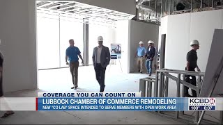 Lubbock Chamber celebrates construction progress of new office space, honors name sponsors