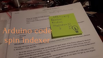Arduino spin indexer code