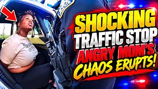 Shocking Traffic Stop: Angry Mom Erupts as Routine Stop Spirals Into Total Chaos Caught on Camera!