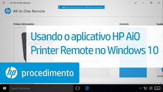 Usando o aplicativo HP AiO Printer Remote no Windows 10 screenshot 4