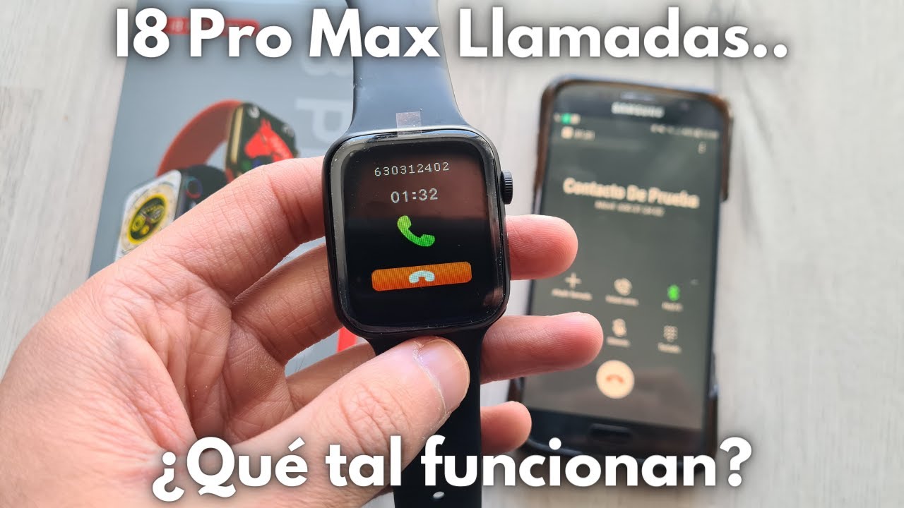 Cómo hacer y contestar llamadas desde nuestro smartwatch i8 Pro Max? 