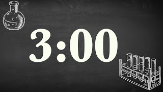 3 Minute Cute Science Chalkboard Timer (Calm Tone at End)
