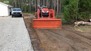 Moving and Grading Dirt with a Compact Tractor