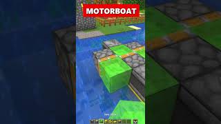 🚤 I built a WORKING Motorboat in Minecraft!
