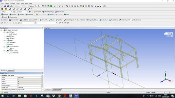 Steel structure frames ansys 2019,  شرح خطوة بخطوة لفهم برنامج ansys