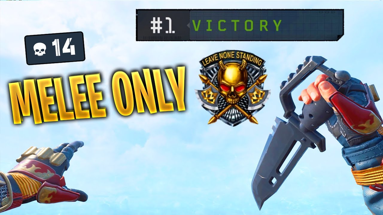 I WON A BLACKOUT MATCH USING MELEE ONLY 14 KILLS