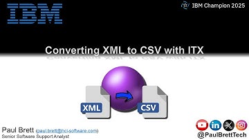 Converting XML to CSV with ITX