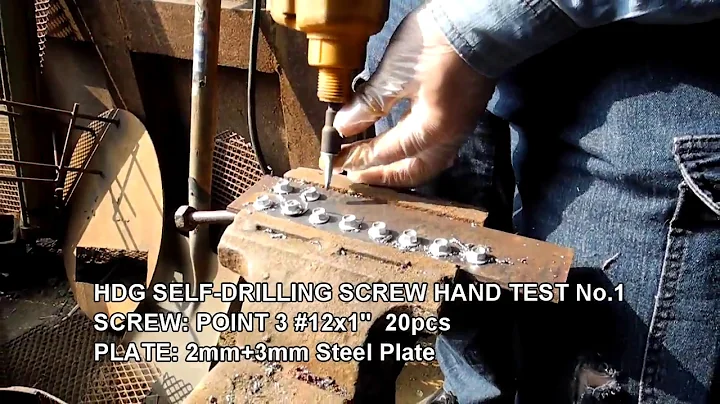 tg Co., Ltd. Hot-Dip Galvanized Self-drilling Screw (HDG SDS) Handheld Drilling Test