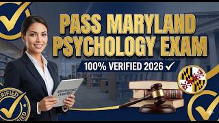 Pass the Maryland Psychology Jurisprudence Exam on Your First Try in 2026 ✅ 100% Verified