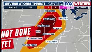 Tornadoes, Hail, Damaging Winds Target Millions From Texas To Midwest With Late-Week Severe Threat