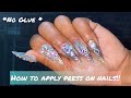 WATCH ME APPLY MY PRESS ON NAILS WITH NO GLUE! ||  with STORY TIME!! |Feat Bee Elite Press on nails.