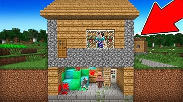 Minecraft - NOOB vs PRO : NOOB FOUND SECRET ROOM IN VILLAGER HOUSE! Challenge 100% trolling