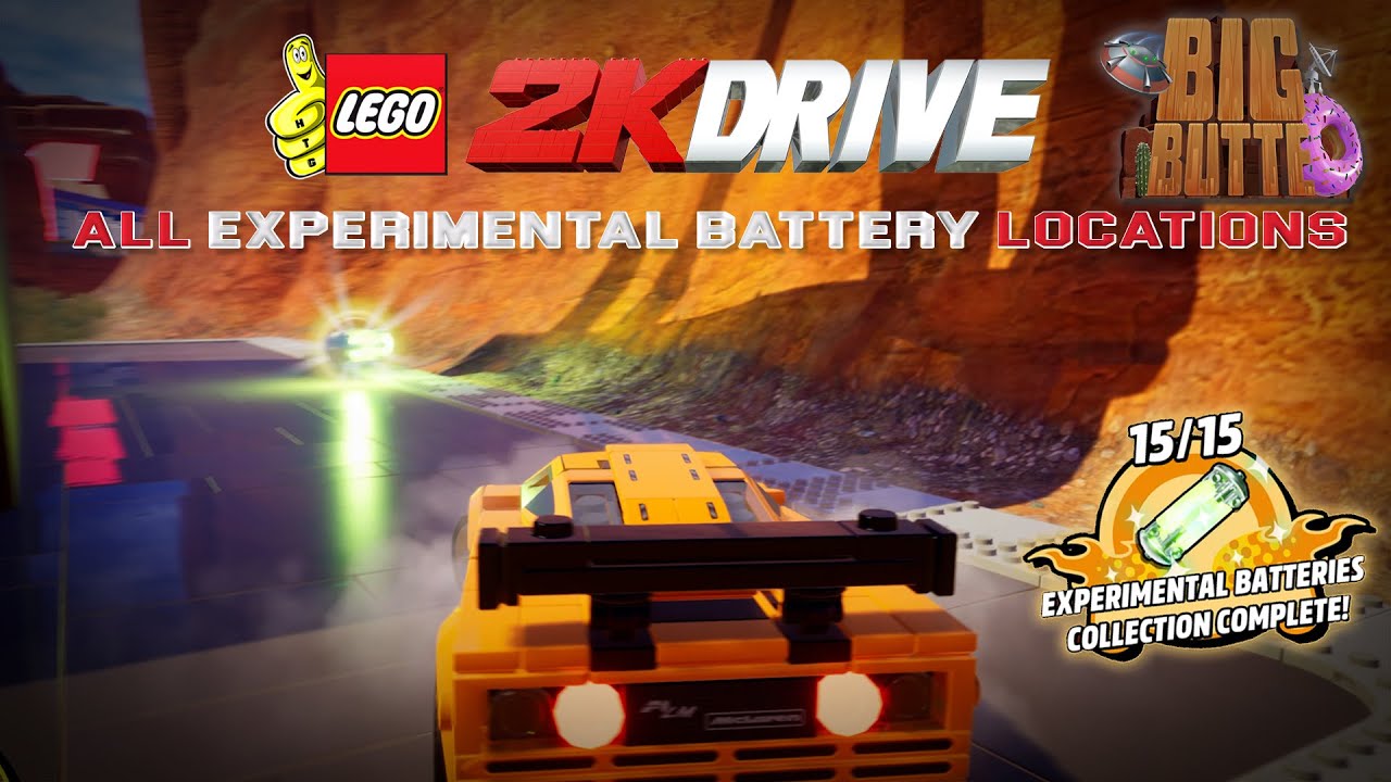 LEGO 2K DRIVE: Big Butte County (All Experimental Battery Locations) - HTG  - YouTube
