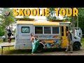 Skoolie Tour: Family of 3 Left NYC for A New Life on the Road in a Short Bus