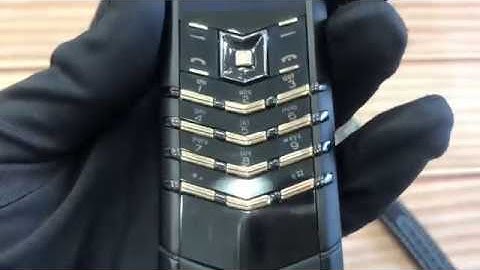 Vertu Signature S Black điểm vàng