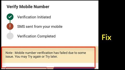 How to Fix Mobile number verification has failed due to some issue BHIM UPI Payment App