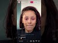 Doja cat doing her makeup on instagram live 4/27/21