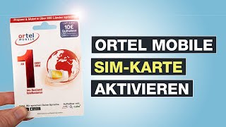 Ortel Mobile SIM Karte aktiveren & registrieren | Tutorial | Deutsch - Testventure screenshot 5