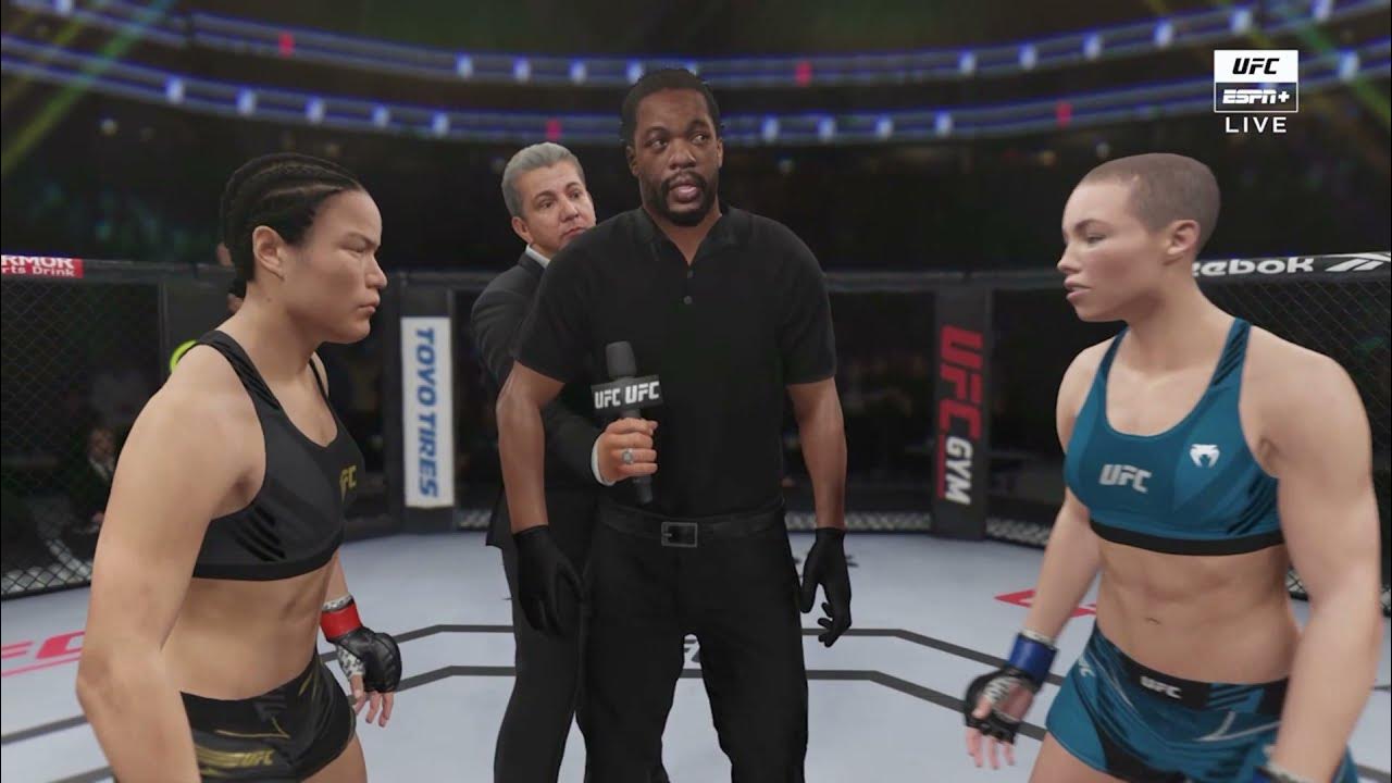 Rose Namajunas Vs Weili Zhang Full Fight Gameplay UFC 4 | Zhang Weili vs. Rose Namajunas | Full Fight