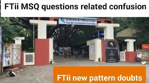 FTii MSQs new pattern explained | FTii entrance exam preparation | pankaj meena (pk)