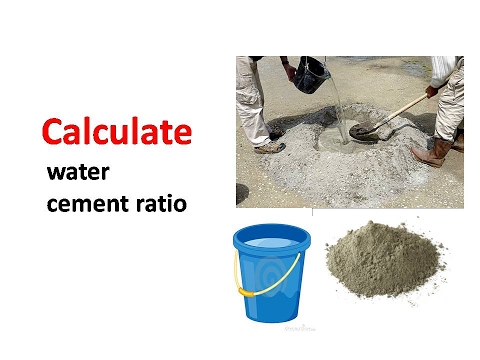 Calculate water cement ratio - YouTube