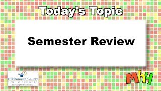 Math Homework Hotline 12-14-17 Semester Review