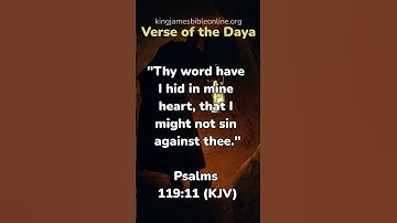 Thumbnail of Psalms 119:11 - Most Inspiring Bible Verse Revealed!