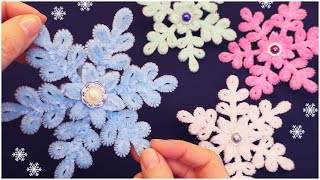 ❄️ Easy to Make ❄️ Beautiful DIY ✨ Snowflakes Christmas Decorations