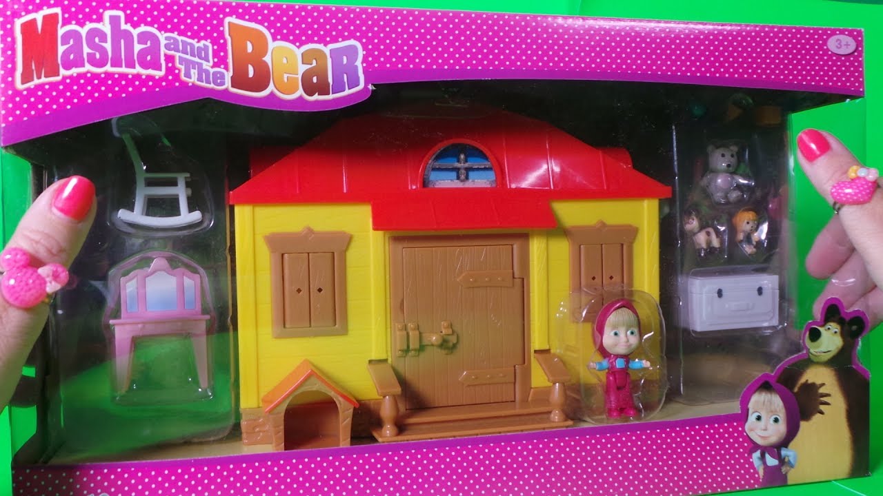 masha and bear toy set