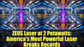ZEUS Laser at 2 Petawatts: America's Most Powerful Laser Breaks Records
