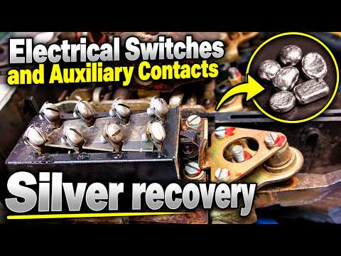 Electrical switches and auxiliary contacts - silver recovery