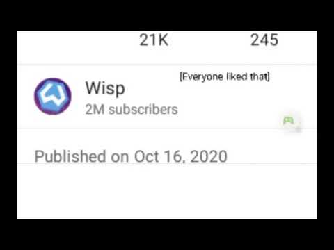 Congratulations, Wisp