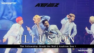 ATEEZ - Illusion | 221107 에이티즈 THE FELLOWSHIP: BREAK THE WALL | Anaheim [FANCAM] 4K HDR