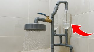 Amazing DIY Water Pressure Hack from a 65-Year-Old Plumber Using PVC!