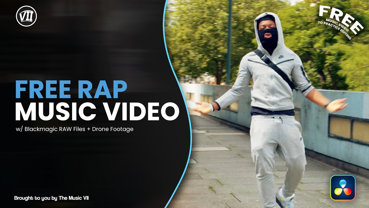 FREE Rap Music Video to Edit (w/ Blackmagic RAW Files + Drone Footage