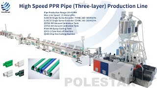 Three layer PPR Pipe extrusion line/Glass fiber PPR multi layer CO-extrusion line