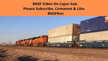 BNSF Double Stack Trailers #bnsf #bnsfrailway #bnsfrailfanning