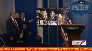 President video at press conference Green Screen effect