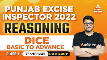 Punjab Excise Inspector 2022 | Reasoning | Dice Basic To Advance #1 By Karamveer