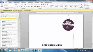 Studiegids aanpassen