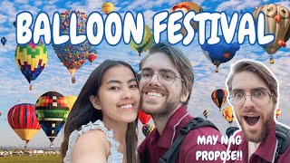 Hot Air Balloon Festival May Proposaldutchfilipina Couple