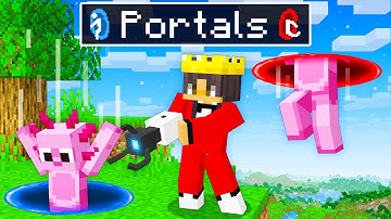 Using PORTALS To Prank My Friends In Minecraft!