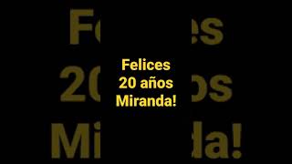 #Miranda20Años