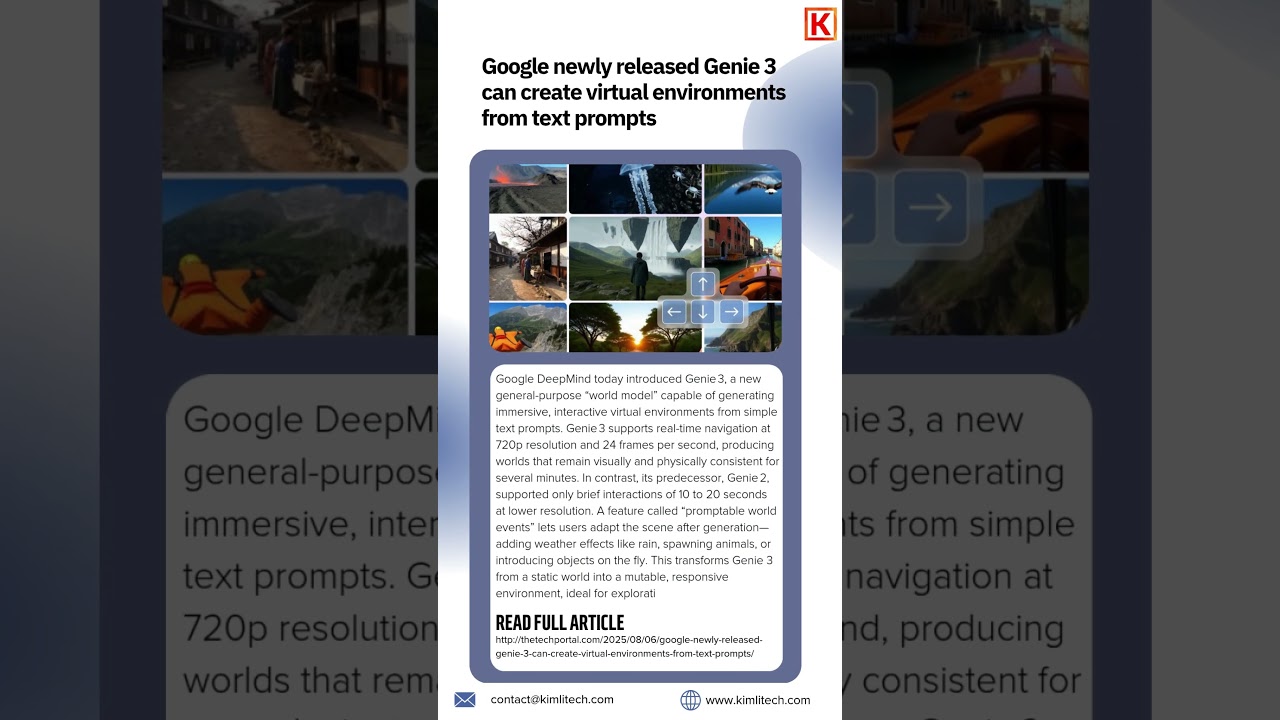 Google's Genie 3: Create Immersive Worlds from Text!