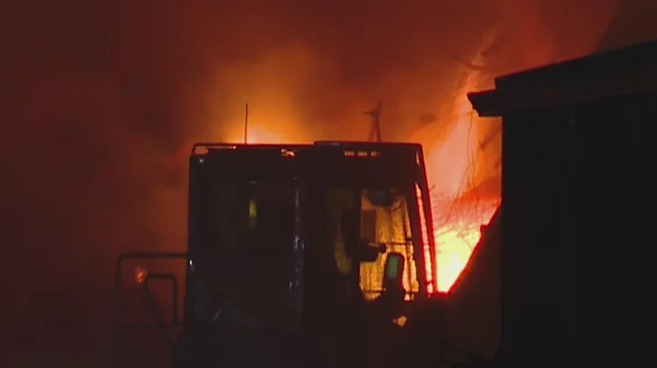 ‘Not common’: Crews battle massive fire at Vancouver metal recycling plant