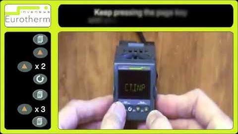 Access levels on a Eurotherm 3200 controller