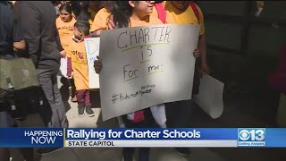 Charter School Supporters Rally At State Capitol