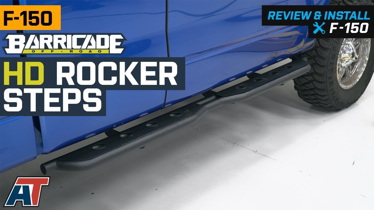 2009-2014 F150 Barricade HD Textured Black Rocker Steps SuperCab ...