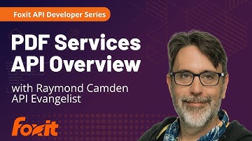 PDF Services API Developer Overview
